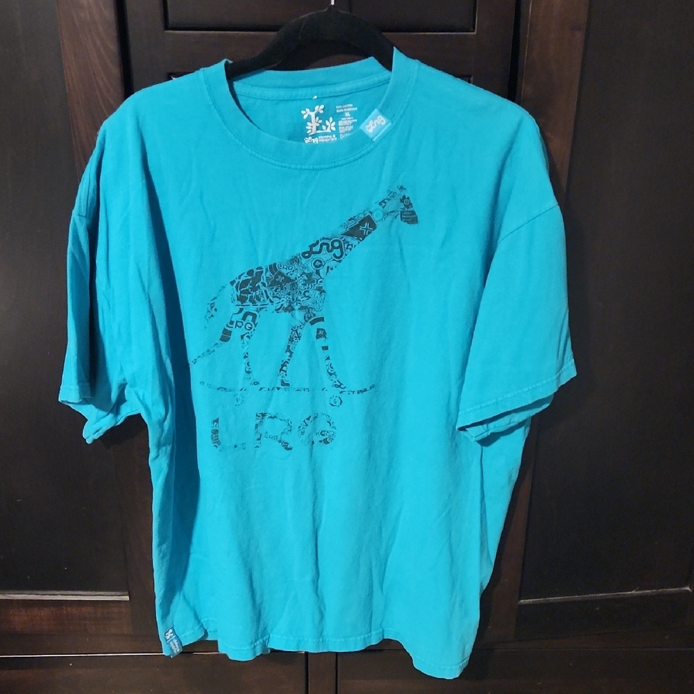 LRG Teal Cotton Tee